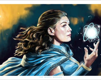Wheel of Time Art Wheel of Time Artwork Wheel of Time Gift Moiraine Damodred  Rosamund Pike - Etsy Australia