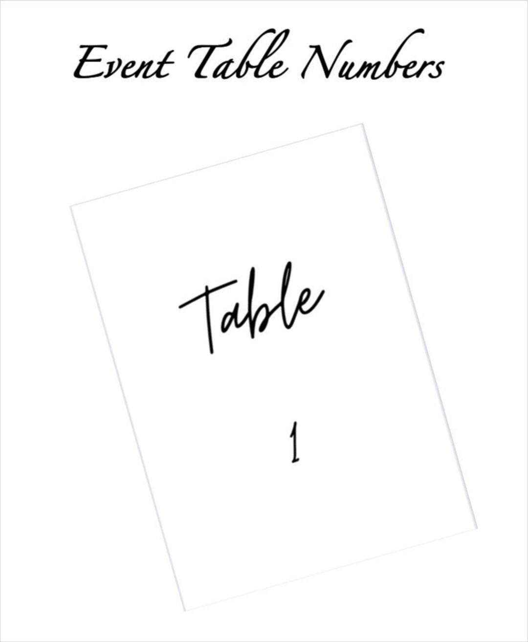 Elegant printable table numbers 1 30 pdf etsy