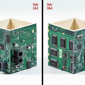 Circuit Board Pencil Pen holder, Computer Industrial look, with engineer feel for the IT nerd in your life. Office geek cool practical gift 674 - One of a kind