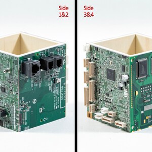 Circuit Board Pencil Pen holder, Computer Industrial look, with engineer feel for the IT nerd in your life. Office geek cool practical gift 677 - One of a kind