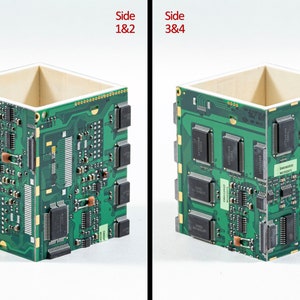 Circuit Board Pencil Pen holder, Computer Industrial look, with engineer feel for the IT nerd in your life. Office geek cool practical gift 672 - One of a kind