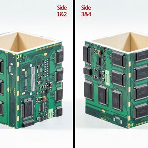 Circuit Board Pencil Pen holder, Computer Industrial look, with engineer feel for the IT nerd in your life. Office geek cool practical gift 676 - One of a kind