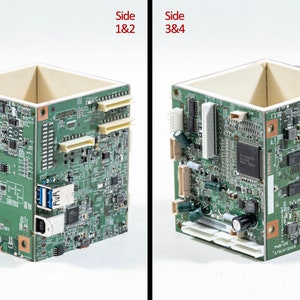 Circuit Board Pencil Pen holder, Computer Industrial look, with engineer feel for the IT nerd in your life. Office geek cool practical gift 675 - One of a kind