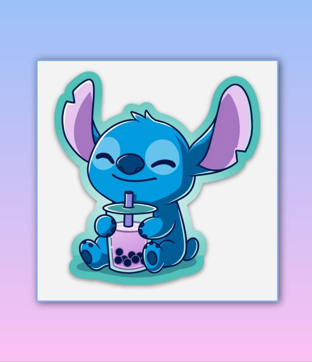 Stitch Boba Wallpapers  Wallpaper Cave