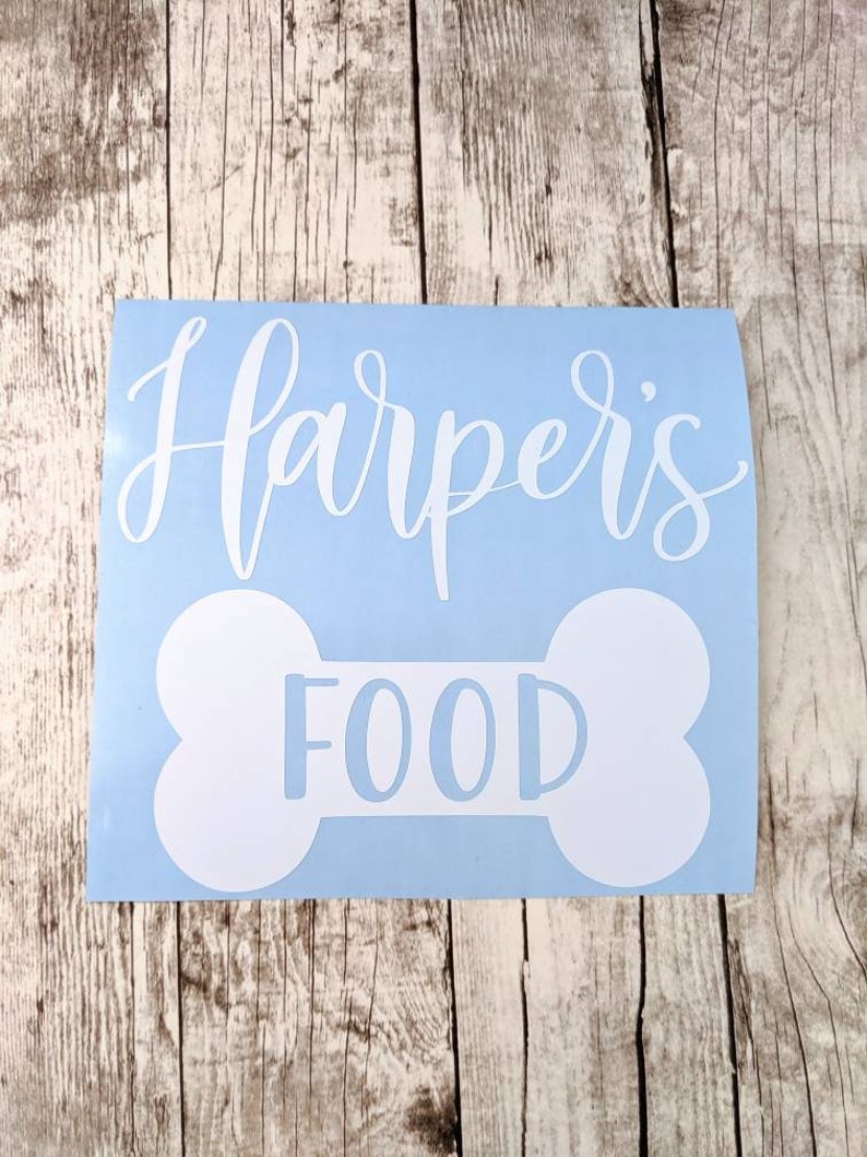Dog Food Container Vinyl Decal Pet Food Decal Dog Food Etsy