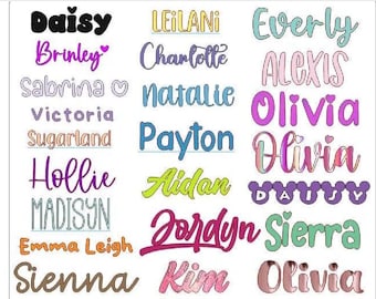 Name Decals | Kid Font Vinyl Name | Reusable Cup, Tumbler Name Decal | Script Font Choices | Custom Decal Pencil Box, Notebook | Boy Font