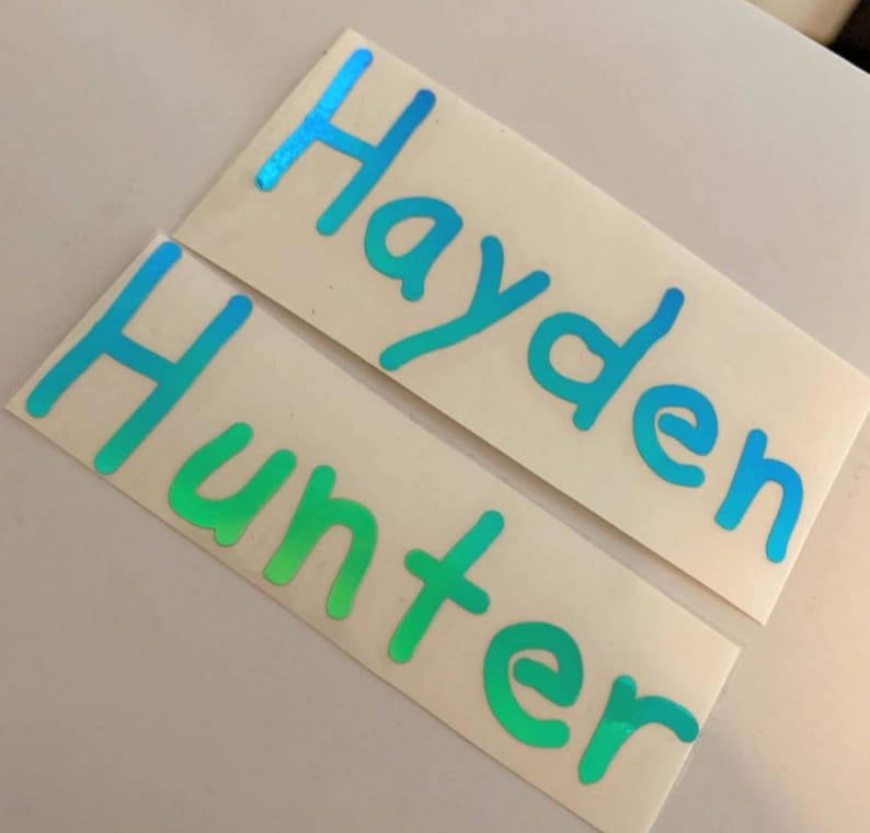 Personalized Name Decals Kid Font Name Decals First or Etsy