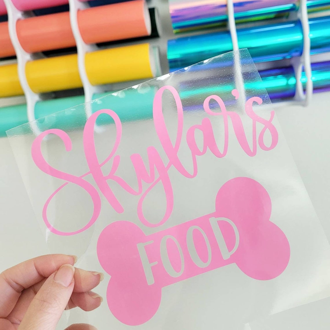 Dog Food Container Vinyl Decal Pet Food Decal Dog Food Etsy