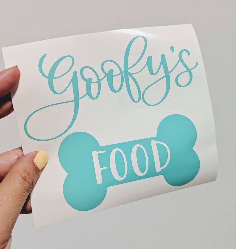 Dog Food Container Vinyl Decal Pet Food Decal Dog Food Etsy