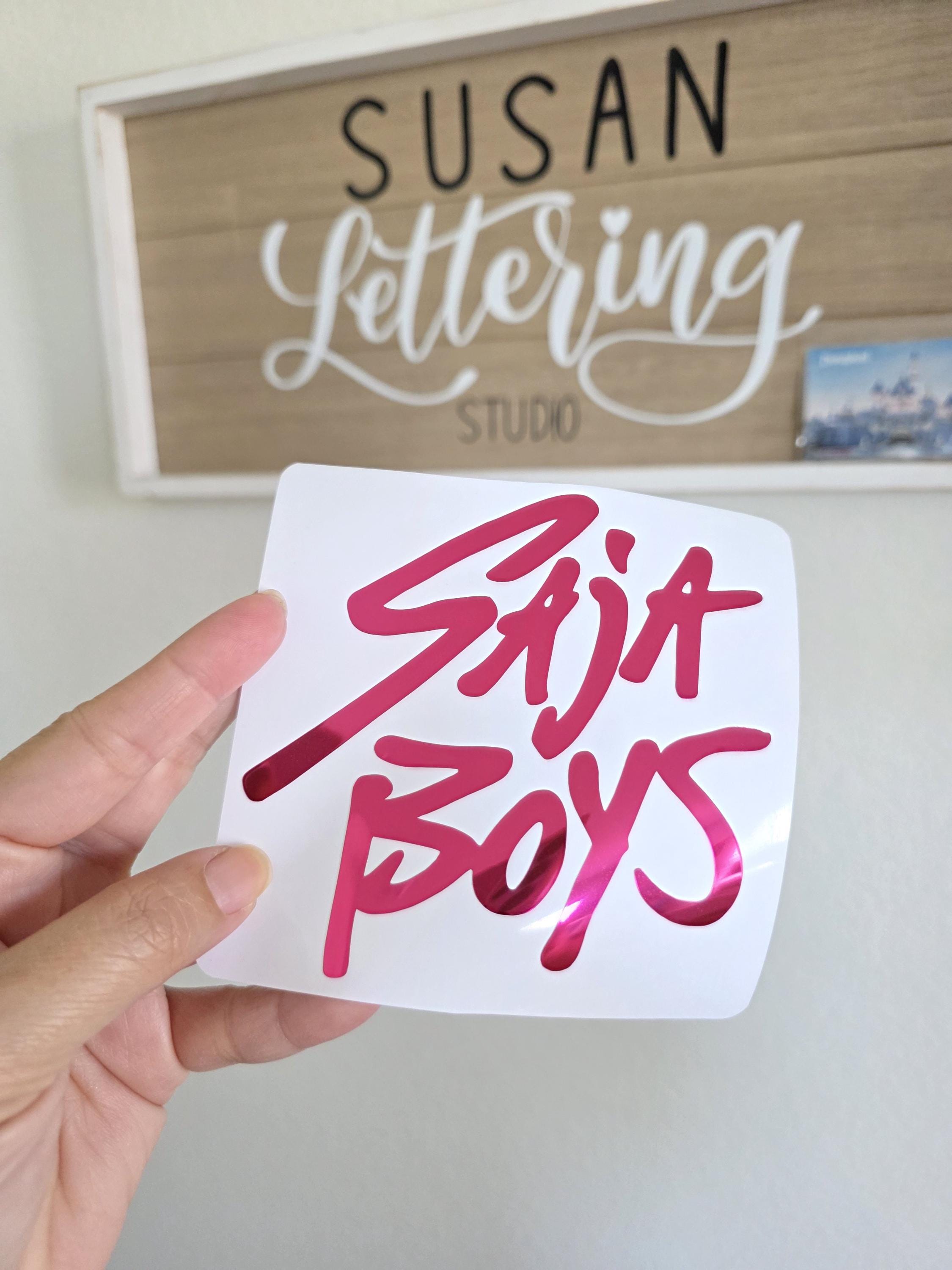Kpop Demon Hunters | Huntrix Decal | Saja Boys Logo Vinyl Decal Glitter Vinyl