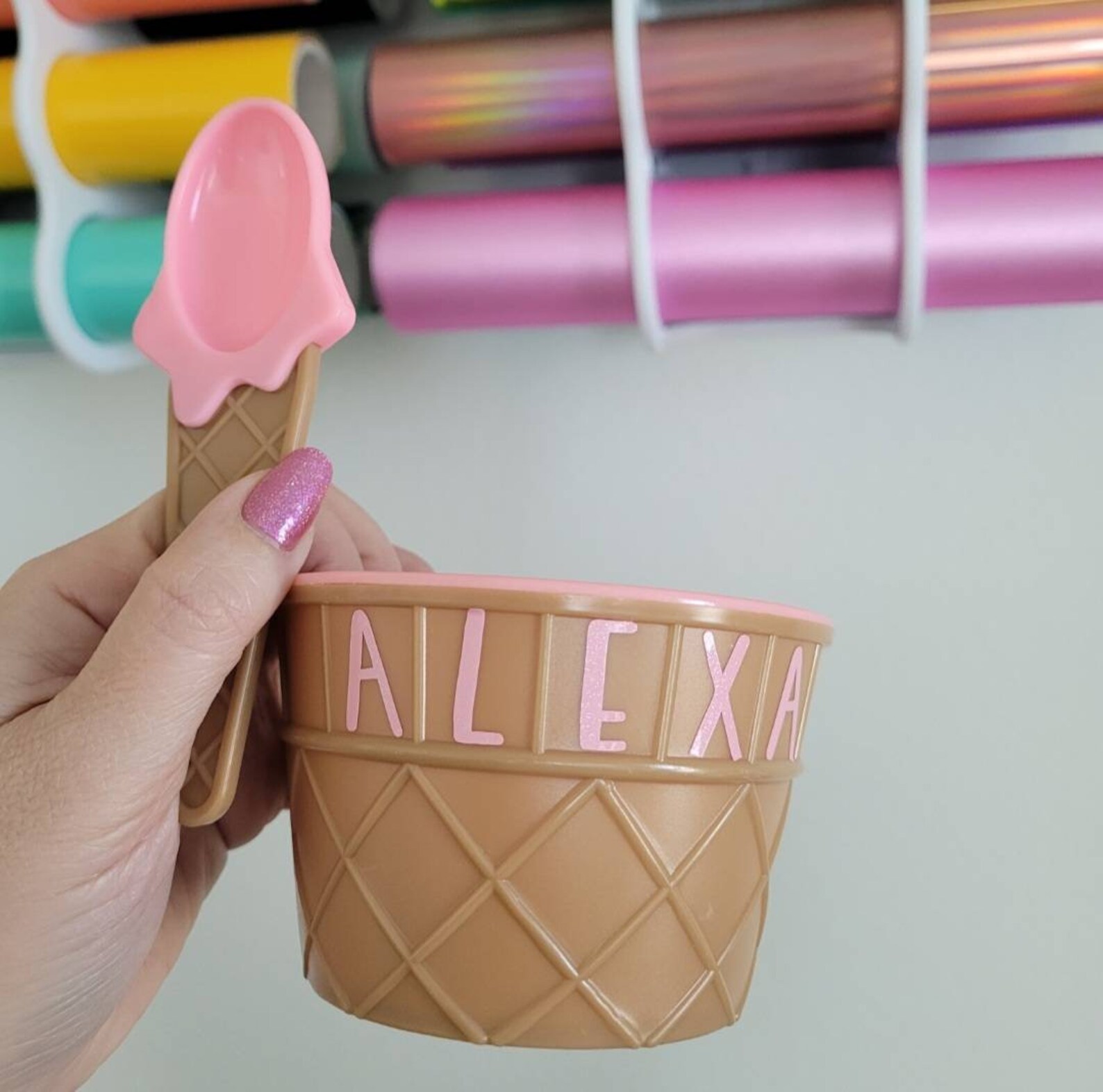 Ice Cream Sundae Bowl with Spoon Ice Cream Bowl for Kids Etsy