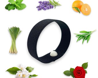 Doftande ångestarmband - Aromaterapiakupressurarmband för sömn, stress och välbefinnande - Välj din doft