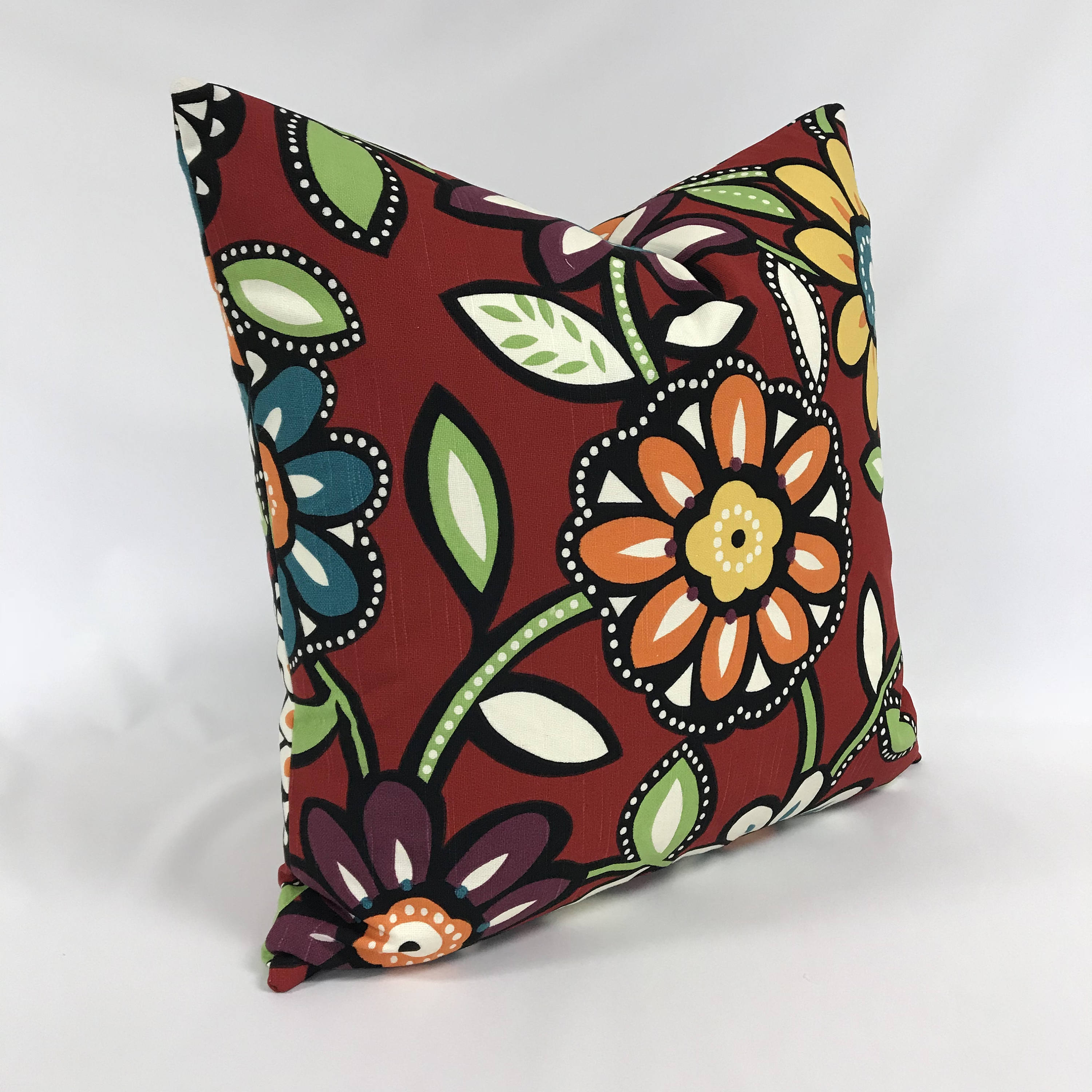 Cubierta de almohada almohada al aire libre floral moderno | Etsy