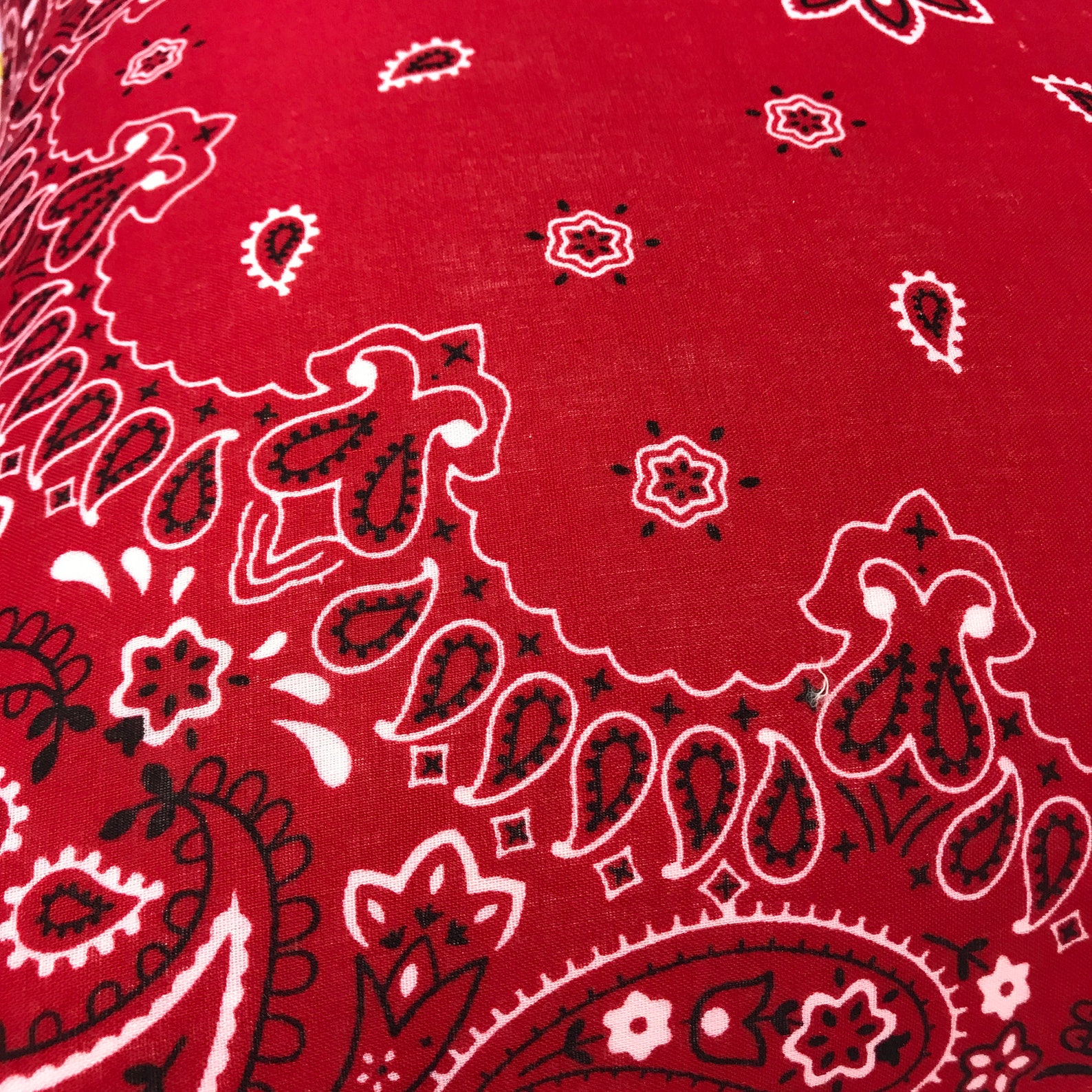 Pillow Cover Red Bandana Pillow Farmhouse Pillow Country Etsy