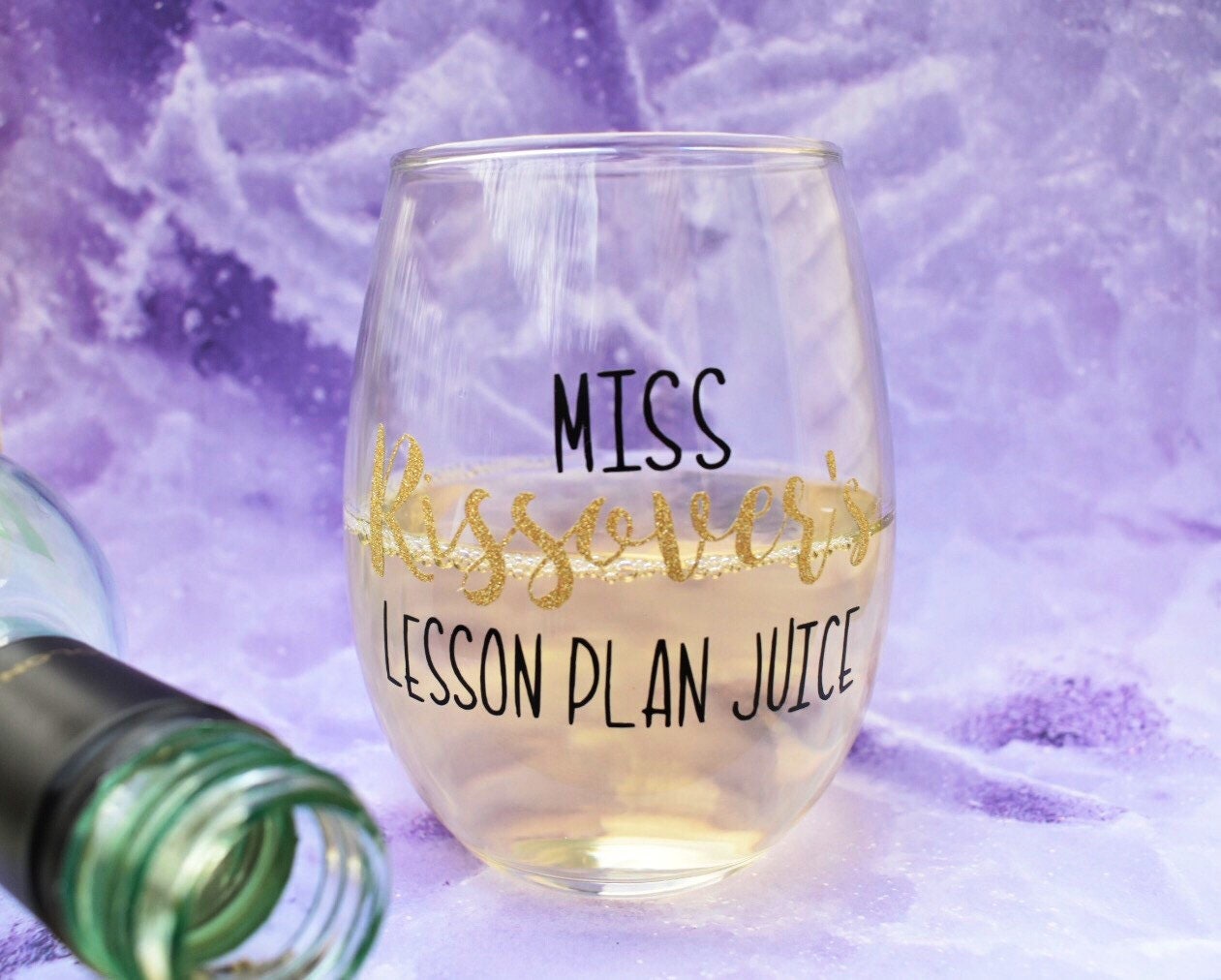 Personalized Teacher Gift Custom Teacher Wine Glass Etsy