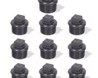 Rustic State Industrial Plumbing Galvanized Iron Pipe Rust Free Bracket Ring for DIY Projects Black Set of 10