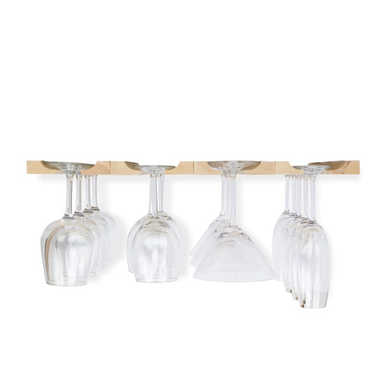 Under Hanging Stemware Rack Set With Easy Installation Etsy
