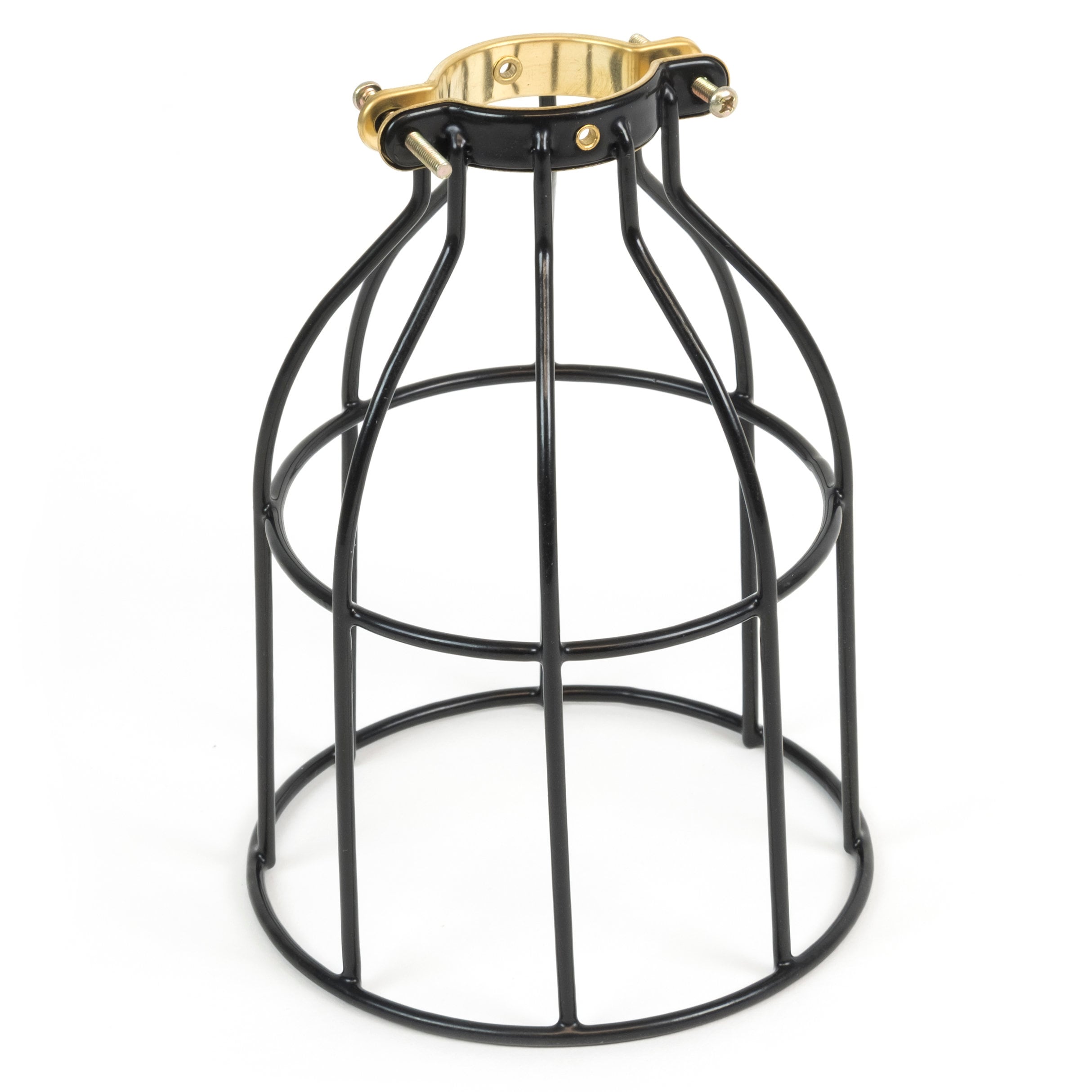 Rustic State Lamp Curved Light Cage Metal Lamp Shade Black Etsy