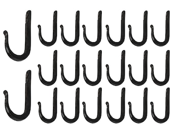 Rustic State Cast Iron Hooks Vagon Wall Mount Railroad Spike Coat Hanger Multiuse Entryway Mudroom Hook Set of 20