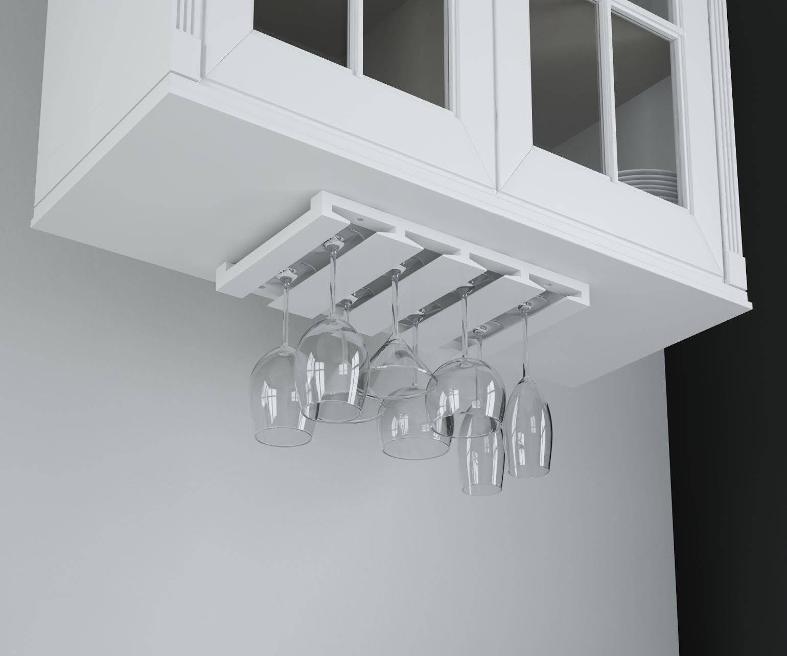 Under 17.4 Inch Stemware Rack With 4 Sections by Etsy