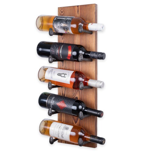 Alicante Reclaimed Wood Wall Mounted Wine Rack Bottle Holder Etsy