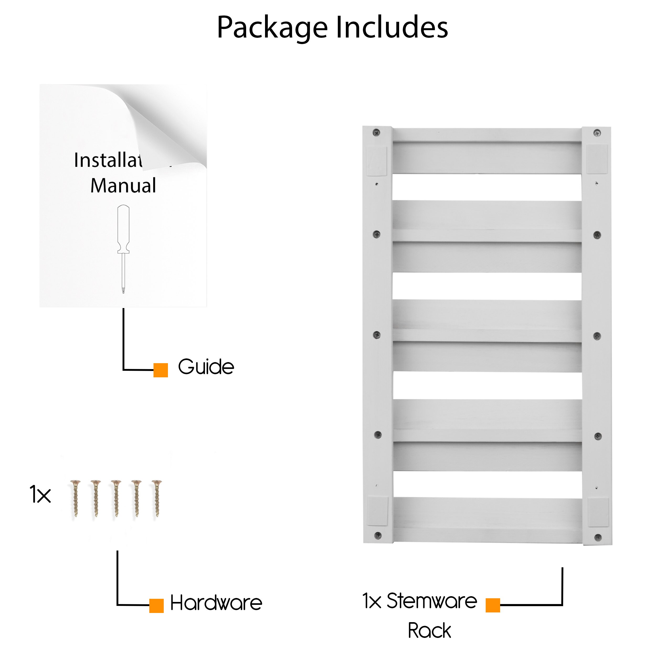 Under Cabinet 17.4 Inch Stemware Rack With 4 Sections by | Etsy