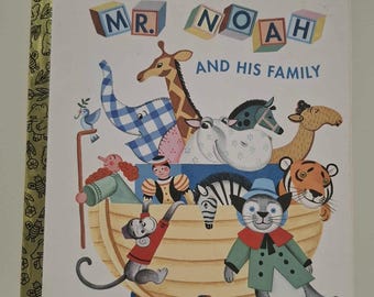 Mr. Noah and his Family - 2001 Random House - Vintage Little Golden Book - VGC