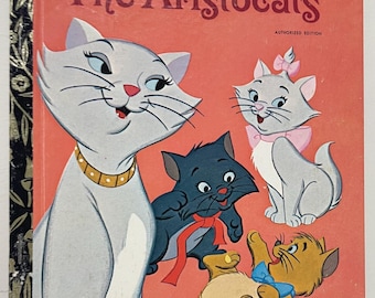 The Aristocats - Walt Disney - 1974 Vintage Little Golden Book - VGC