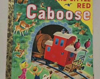 The Little Red Caboose - 1981 - Vintage Little Golden Book - VGC