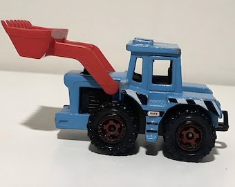 Matchbox Tractor Shovel blu e rosso / buone condizioni