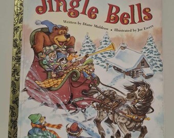 Jingle Bells - 1998 - Vintage Little Golden Book - Very Good Condition