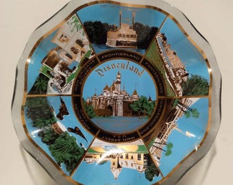 Misa na cukierki ze szkła karbowanego Walt Disneyland Vintage