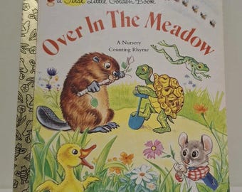 Over in the Meadow - 1997 Vintage Little Golden Book - VGC