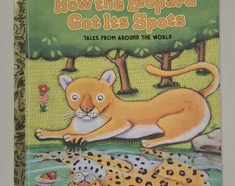 How the Leopard Got its Spots - 2003 Vintage Little Golden Book - Good Cond