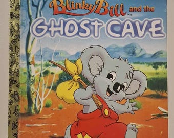 Blinky Bill Ghost Cave - 1998 - Vintage Little Golden Book - Very Good Condition