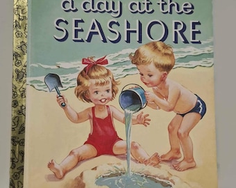 A Day at the Seashore - 1979 - Vintage Little Golden Book - VGC