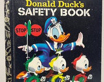 Donald Duck’s Safety Book - Walt Disney - 1967 Vintage Little Golden Book - VGC