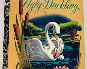 The Ugly Duckling - Walt Disney - 1973 Vintage Little Golden Book - VGC