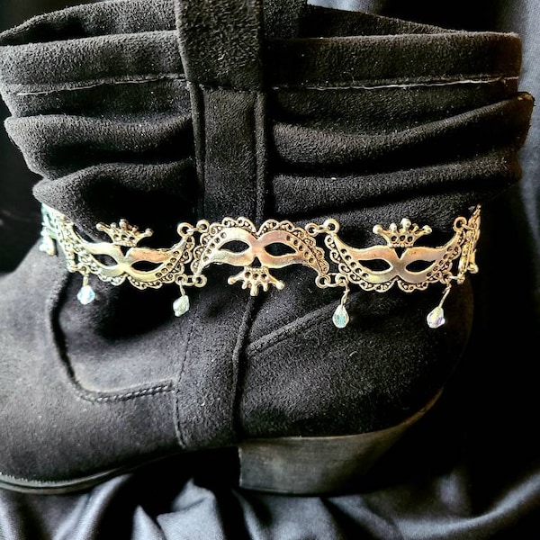 Boot Bracelet Mardi Gras Mask