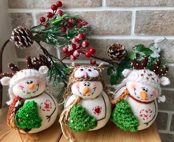 Snowman Family With Lights, Rustic Christmas Porch Decor, Wood Snowmen With  Lights, Farmhouse Christmas Decor, Snowman Decor 