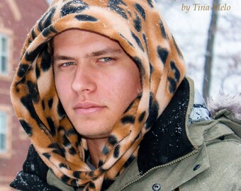 Wild Elegance in Every Thread #cozyhood #fleece