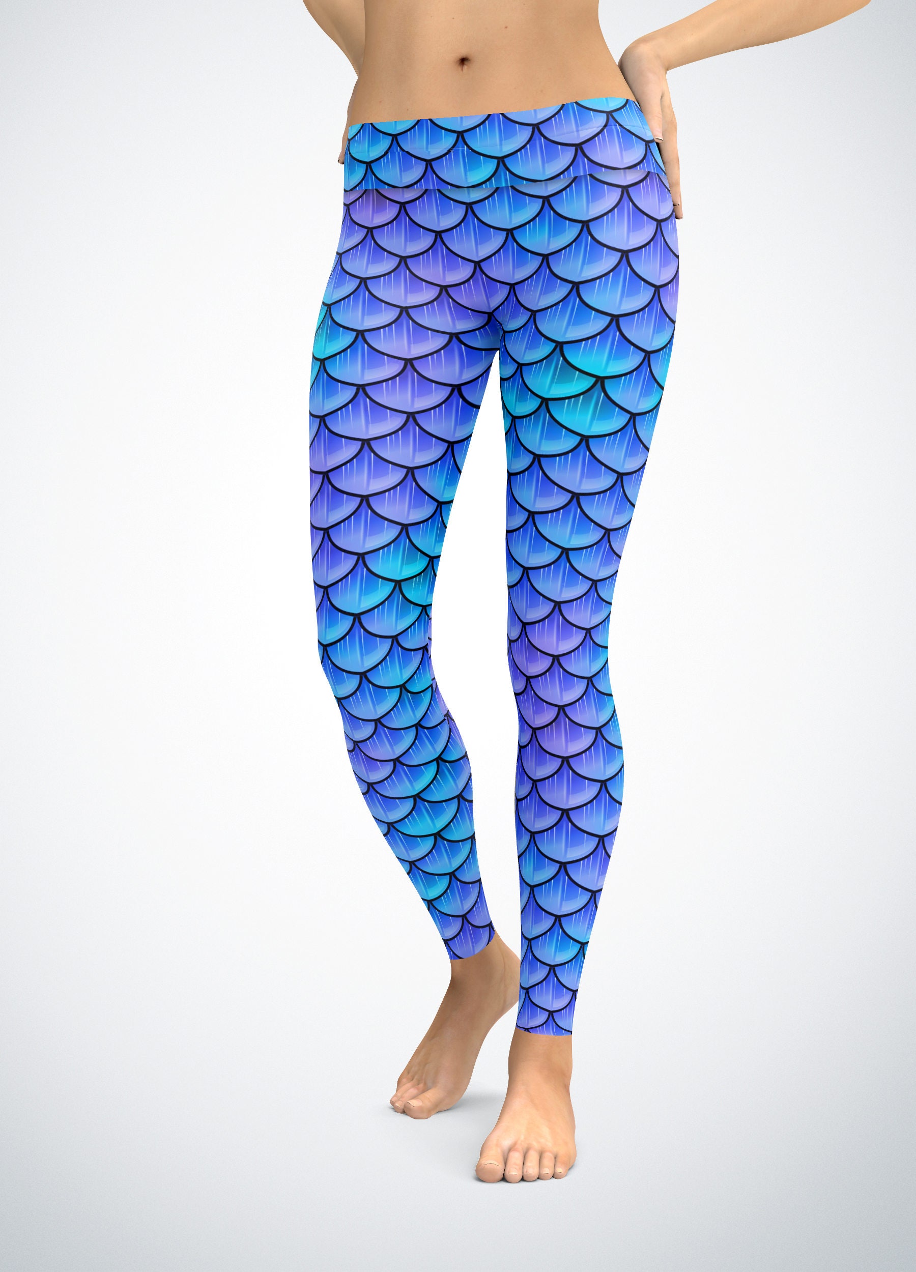 mermaid compression leggings