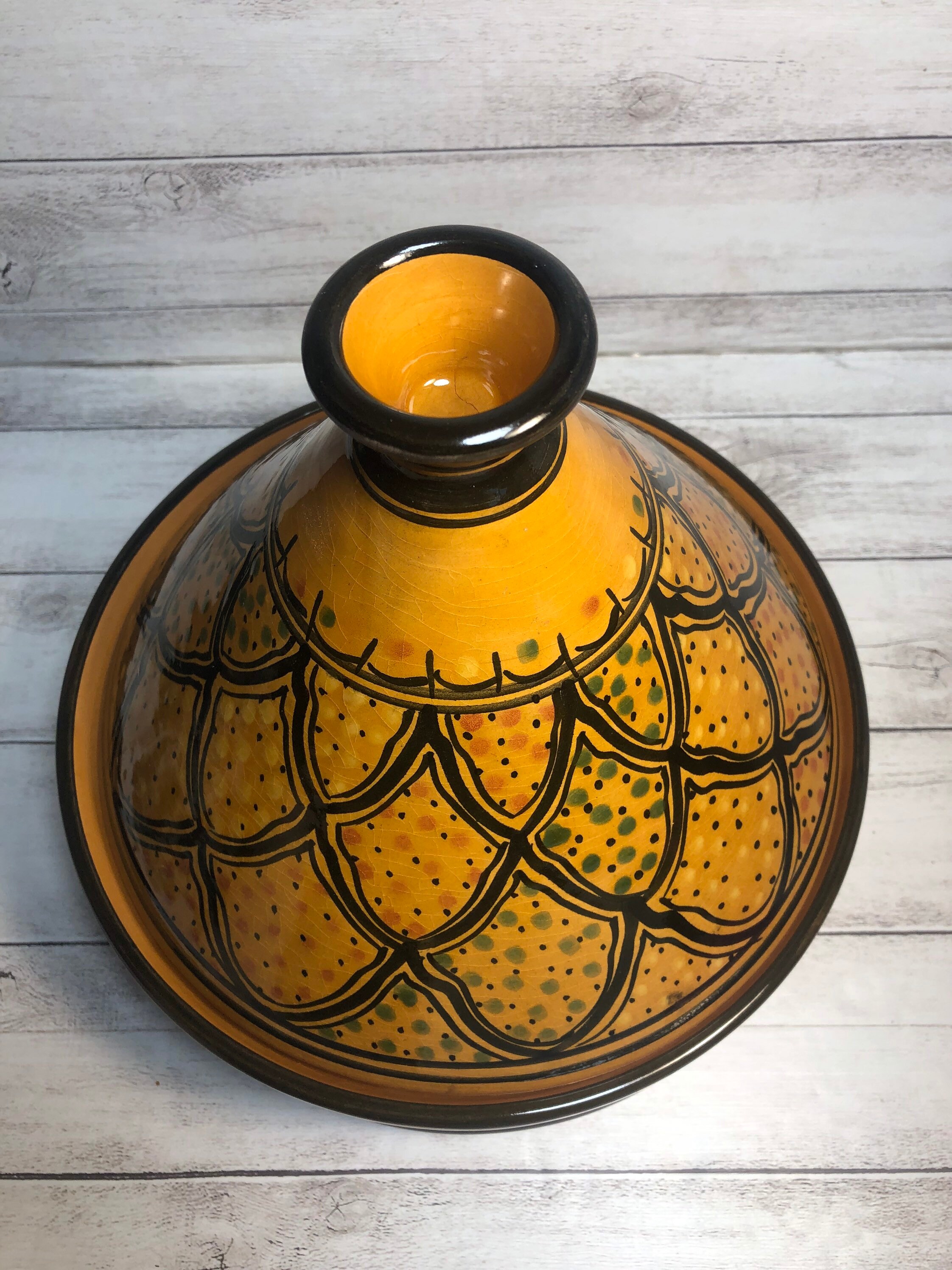 Moroccan Ceramic Tagine Handpainted Tagine Handmade Tajine Etsy