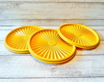 Vintage Tupperware Servalier Replacement Canister Lids