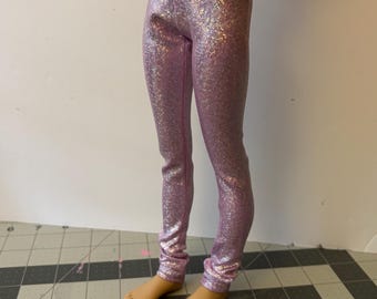 Lilac holo Jeggings MSD BJD Leggings