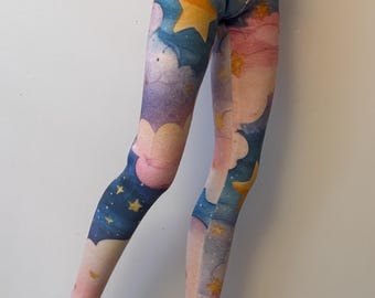 Clouds and stars jeggings smartdoll Doll SD BJD Leggings