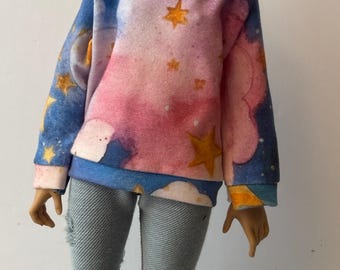 Stars and clouds Minifee MSD BJD Sweater