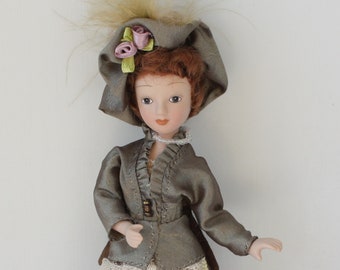 Handcrafted porcelain doll - Ladies of the era -Jane Eyre ("Jane Eyre" by Charlotte Bronte) 1
