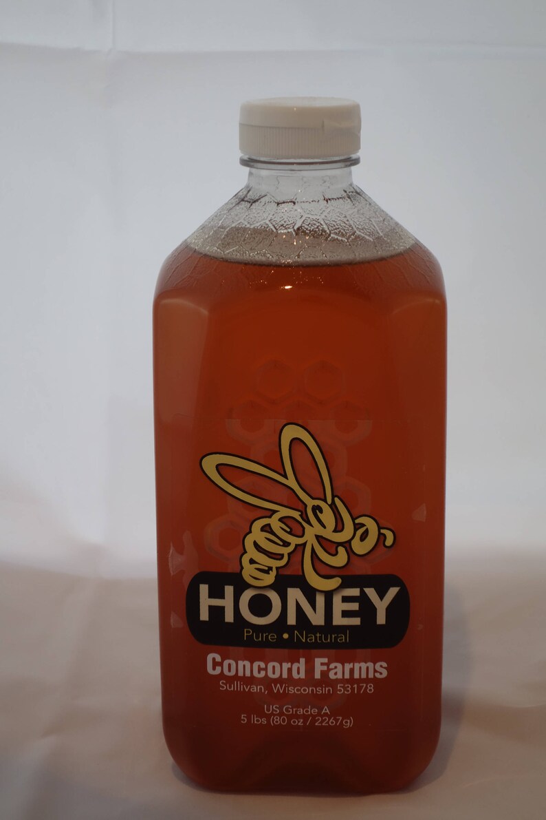 5 Raw Wisconsin Honey Etsy
