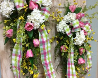 Items Similar To Spring Swag For Front Door Spring Swags For